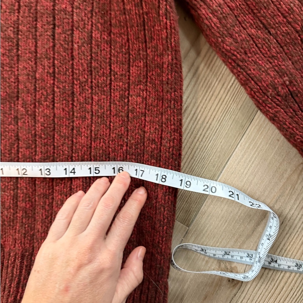 L.L. Bean Maroon Ribbed Sweater - Picture 4 of 6